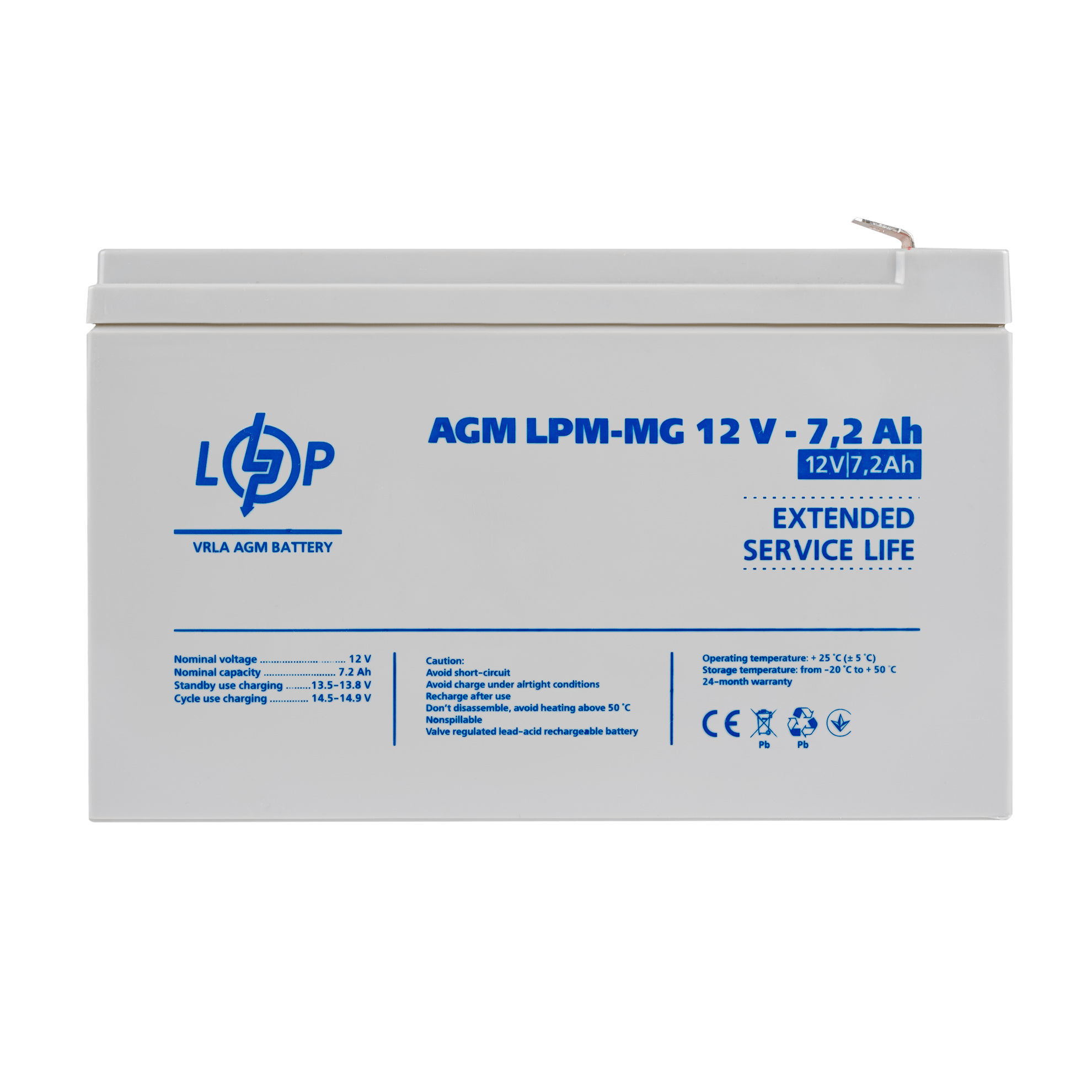 Акумуляторна батарея LP LPМ MG12- 7,2АН типу MULTIGEL